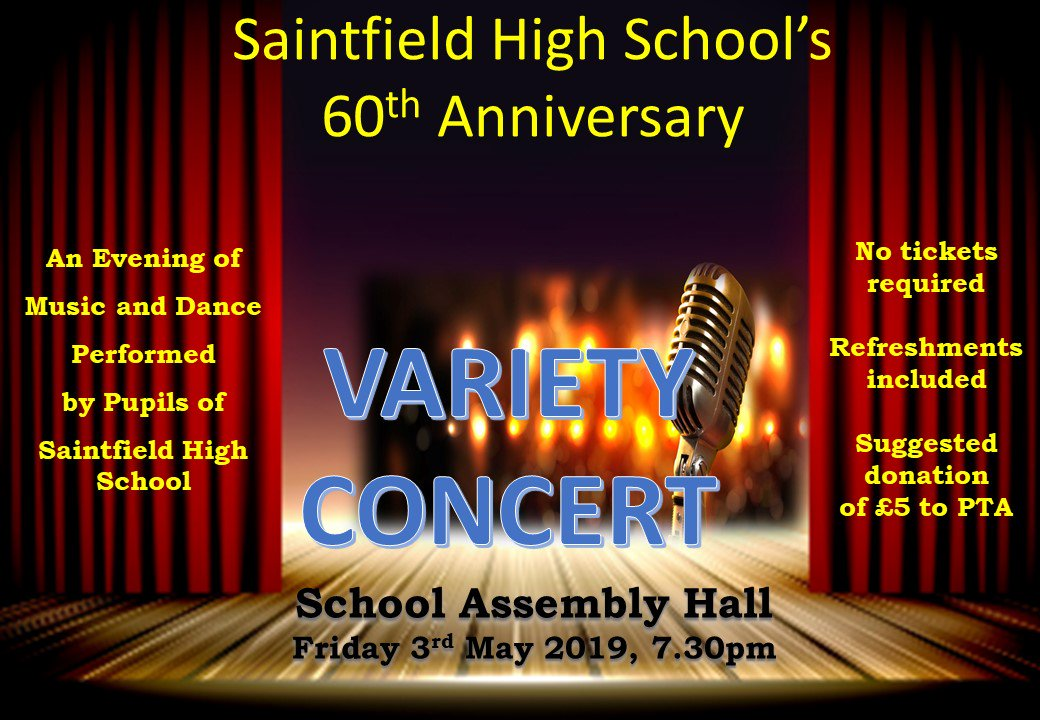 Saintfield High School’s 60th Anniversary Variety Concert Featured Image