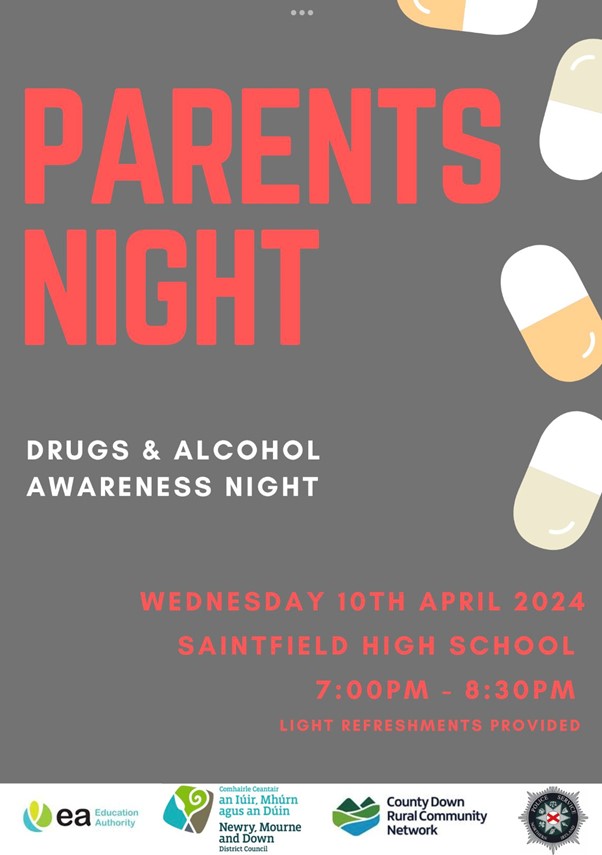 Drug & Alcohol Awareness Evening 10/4/24 7.00pm – 8.30pm Featured Image